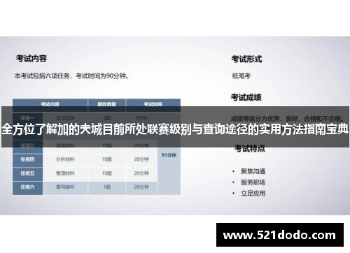 全方位了解加的夫城目前所处联赛级别与查询途径的实用方法指南宝典